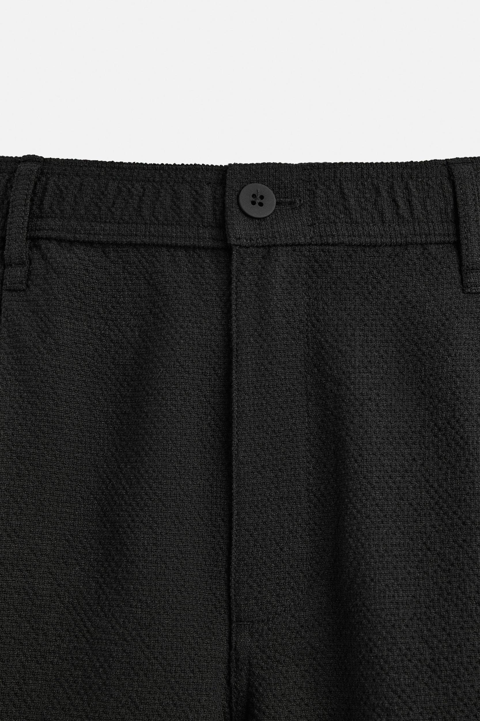 TEXTURED REGULAR FIT SHORTS Product Image