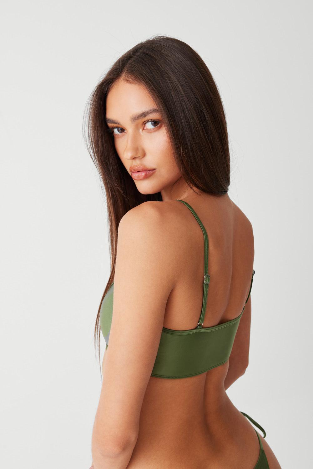 Clairo Shine Bralette Bikini Top - Sea Moss Product Image