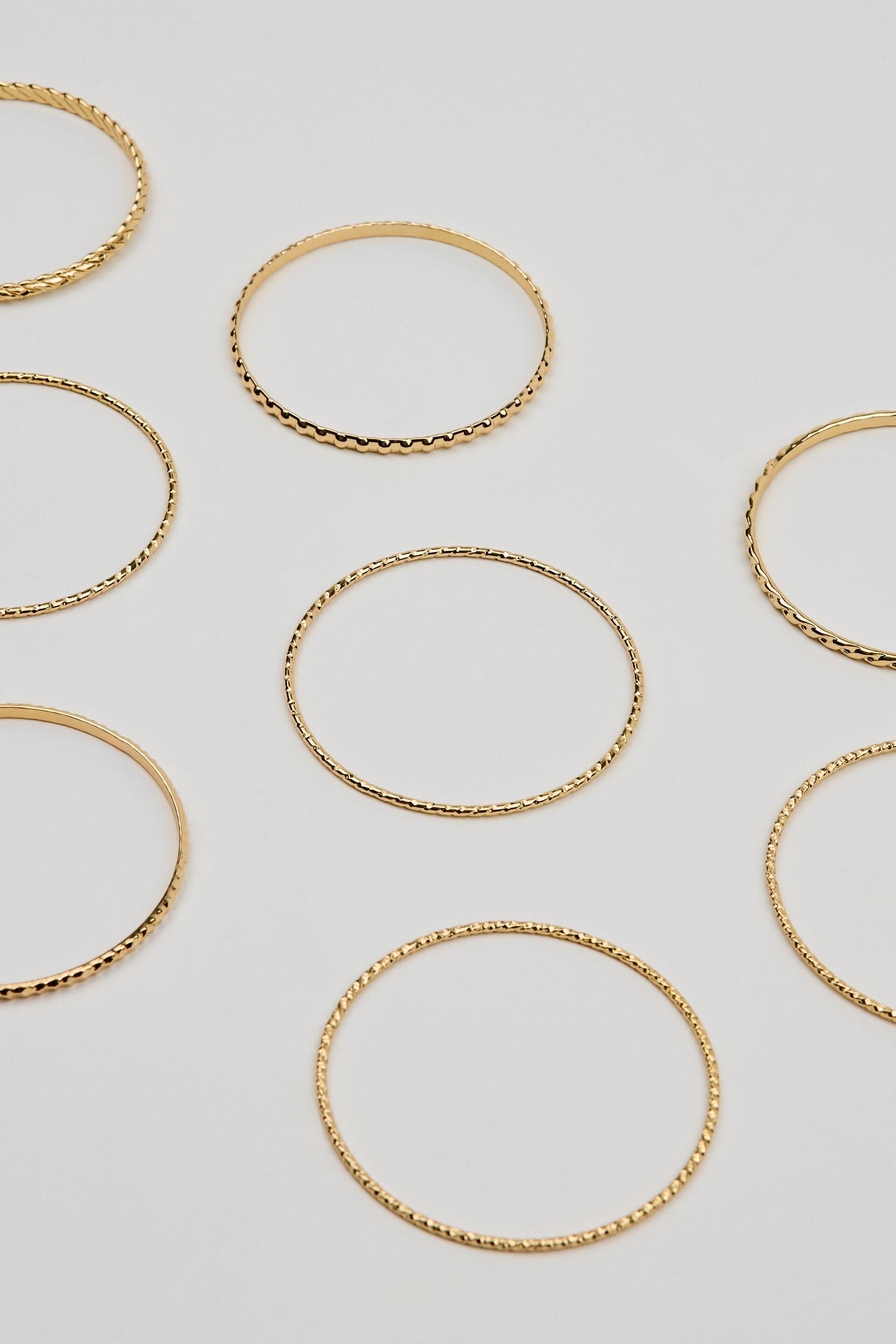 Set of 11 Textured Bangles Product Image