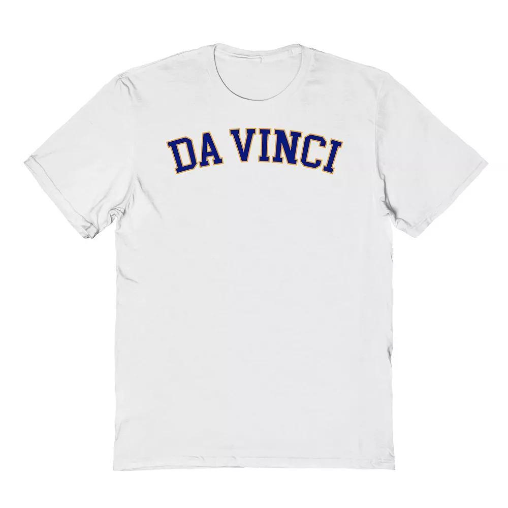 Men's Fine Art Davinci Varsity Graphic Tee, Size: XL, White Product Image