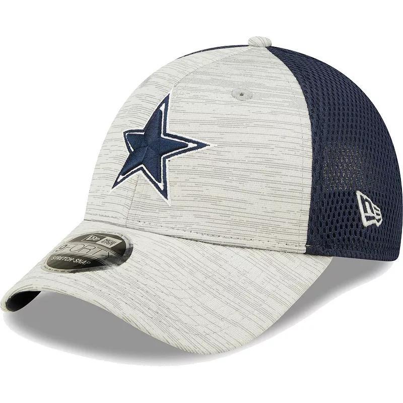 Mens New Era Gray/Navy Dallas Cowboys Active 9FORTY Adjustable Snapback Hat Product Image