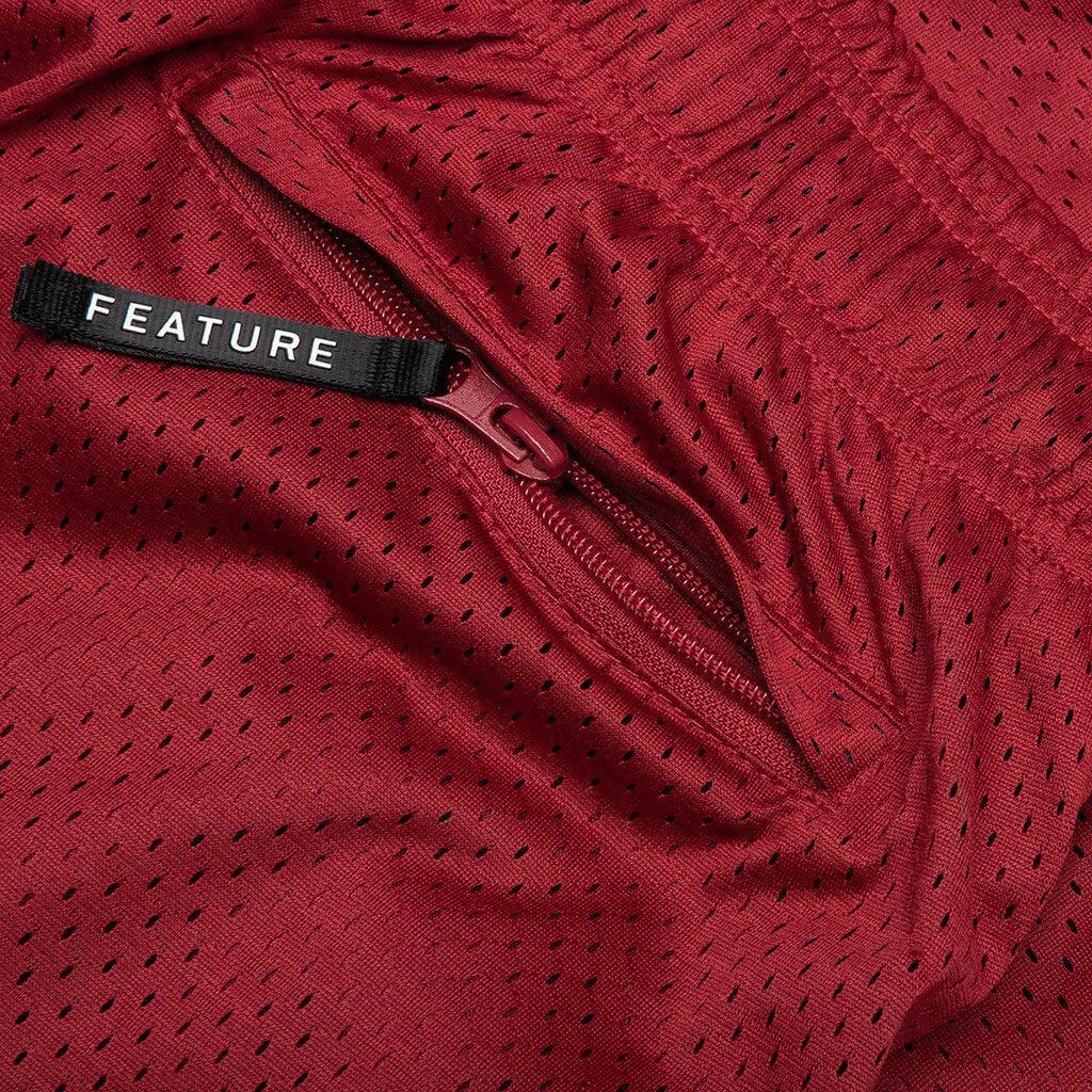 West Mesh Shorts - Red Male Product Image