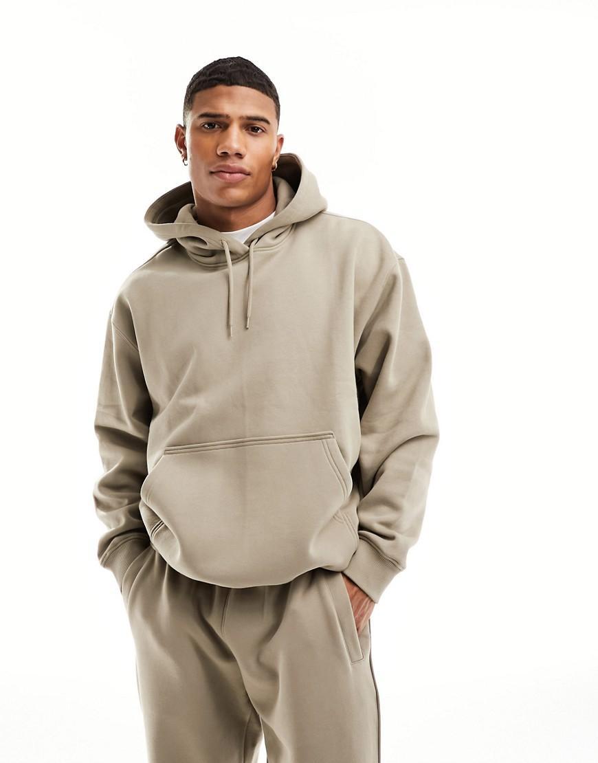 Weekday relaxed fit heavyweight jersey hoodie Product Image