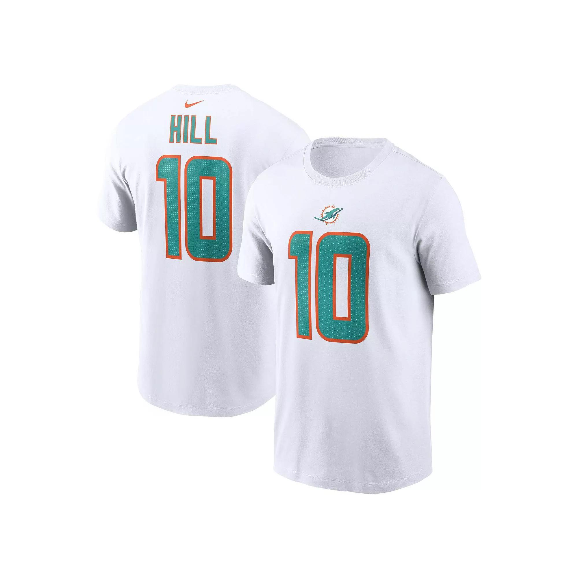 Men's Nike Tyreek Hill White Miami Dolphins Player Name & Number T-Shirt,  Product Image
