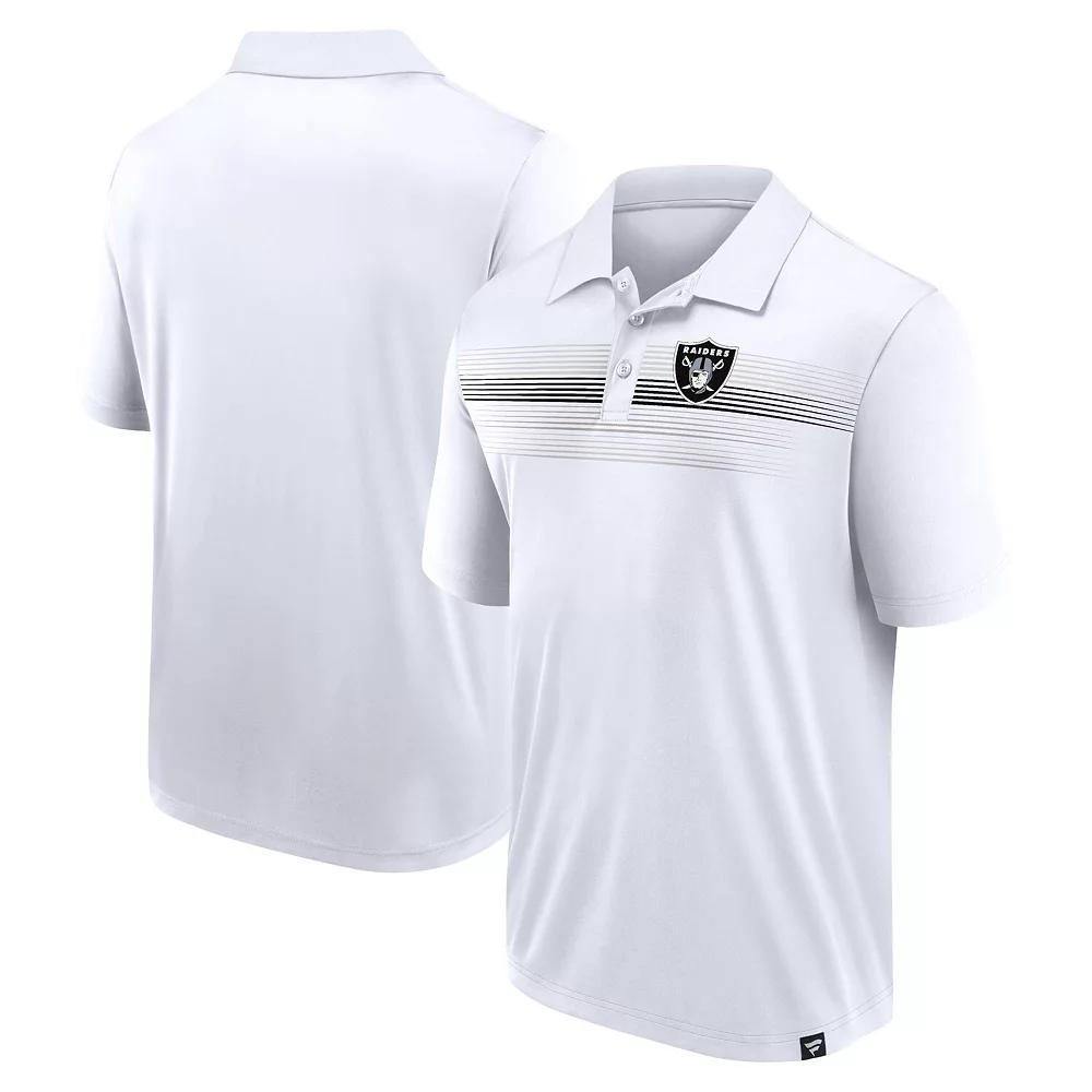 Men's Fanatics White Las Vegas Raiders Victory For Us Interlock Polo,  Product Image