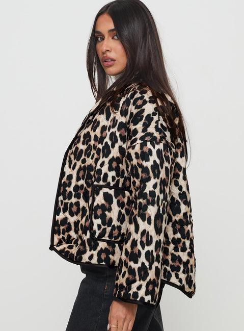 One I Want Jacket Leopard Product Image