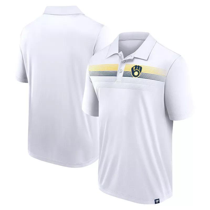 Mens Fanatics Branded Milwaukee Brewers Victory For Us Interlock Polo Product Image