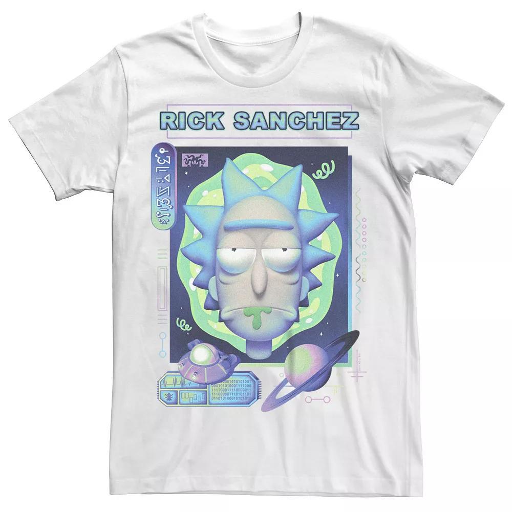 Men's Rick And Morty Sanchez Big Face Tee, Size: XXL, White Product Image