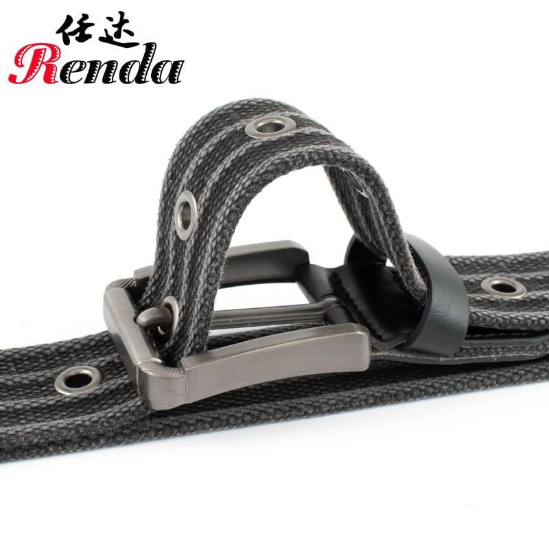 Striped Buckled Belt Product Image