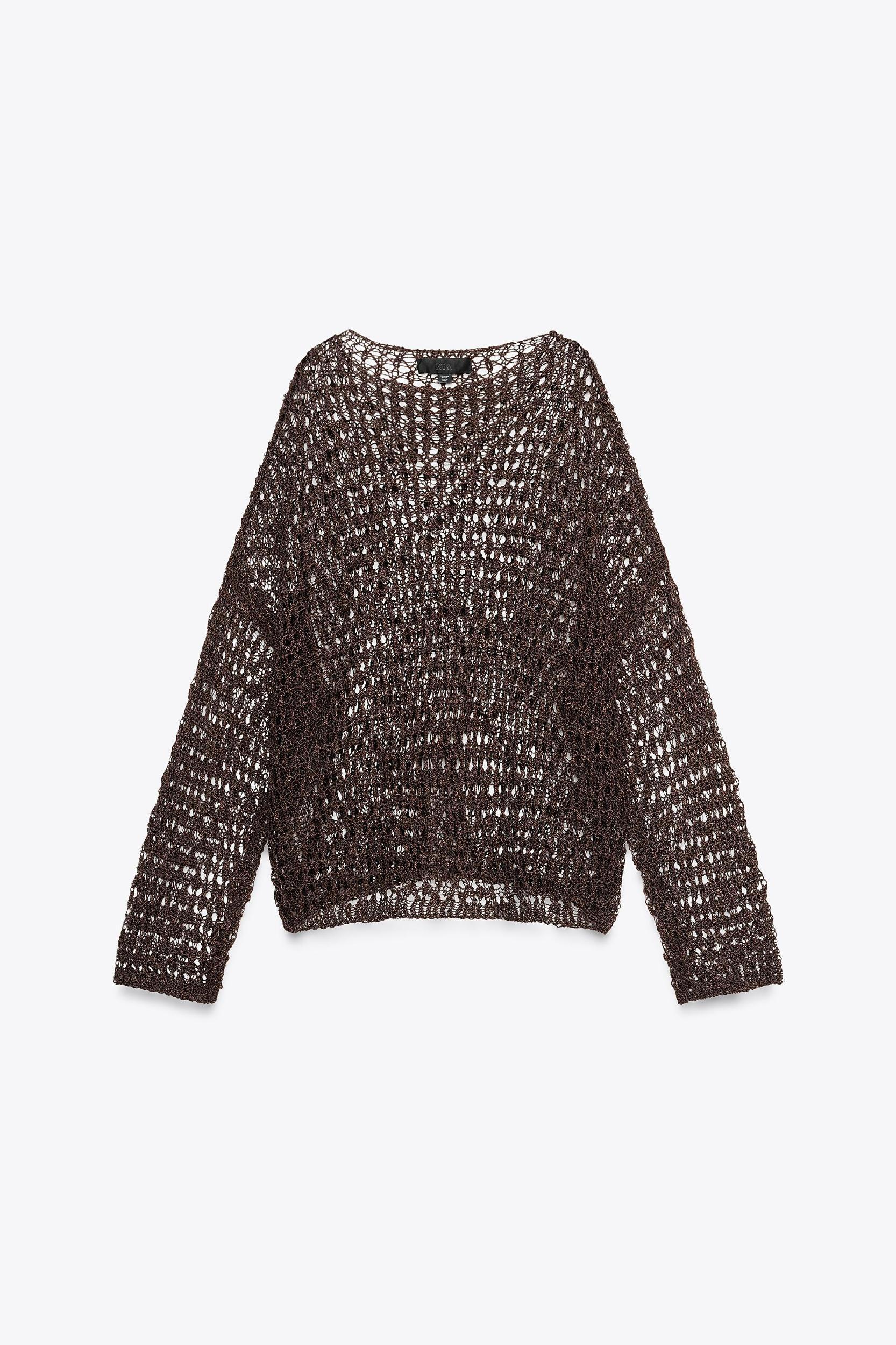 OPENWORK KNIT SWEATER Product Image