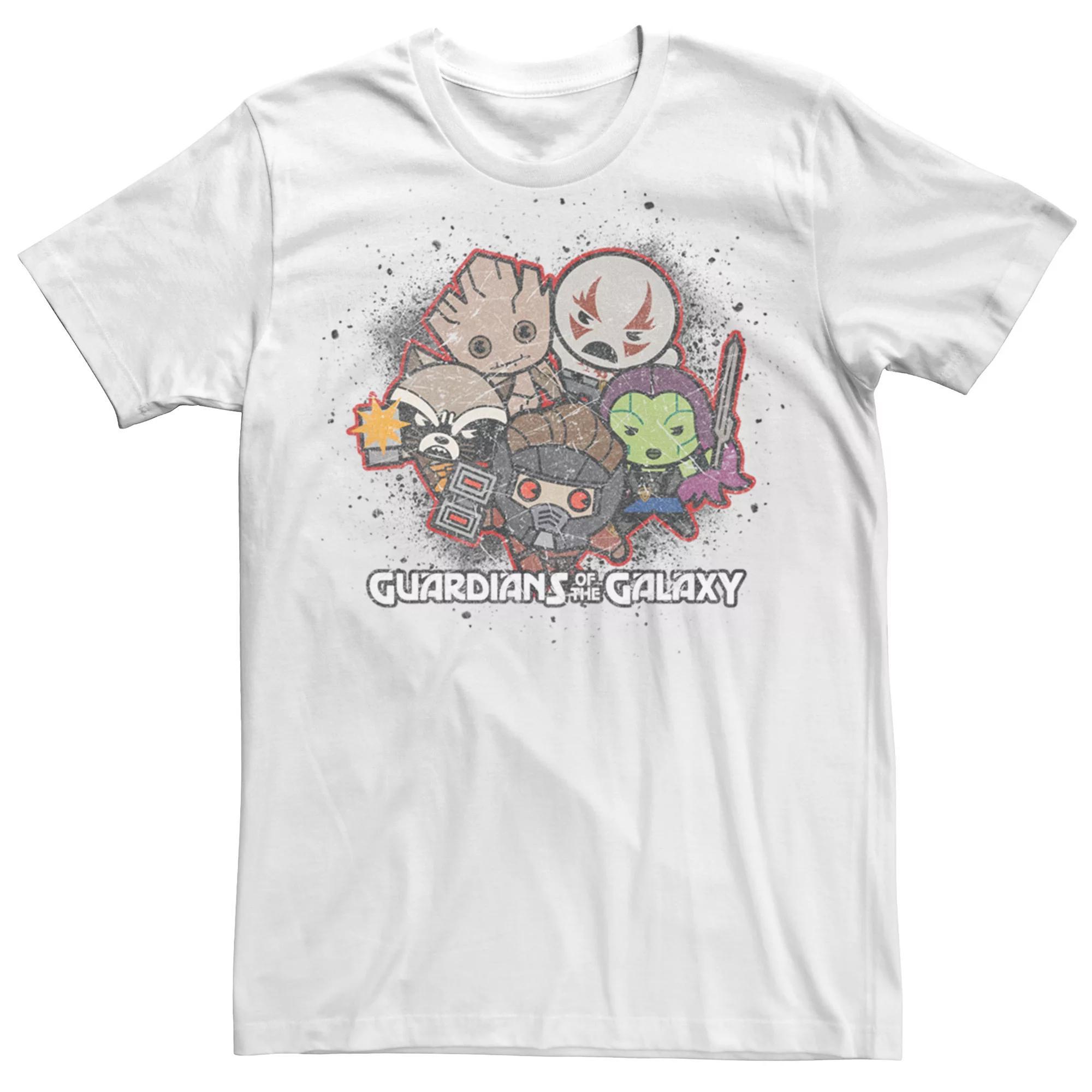 Men's Marvel Guardians of the Galaxy Kawaii Art Collection Graphic Tee,  Product Image