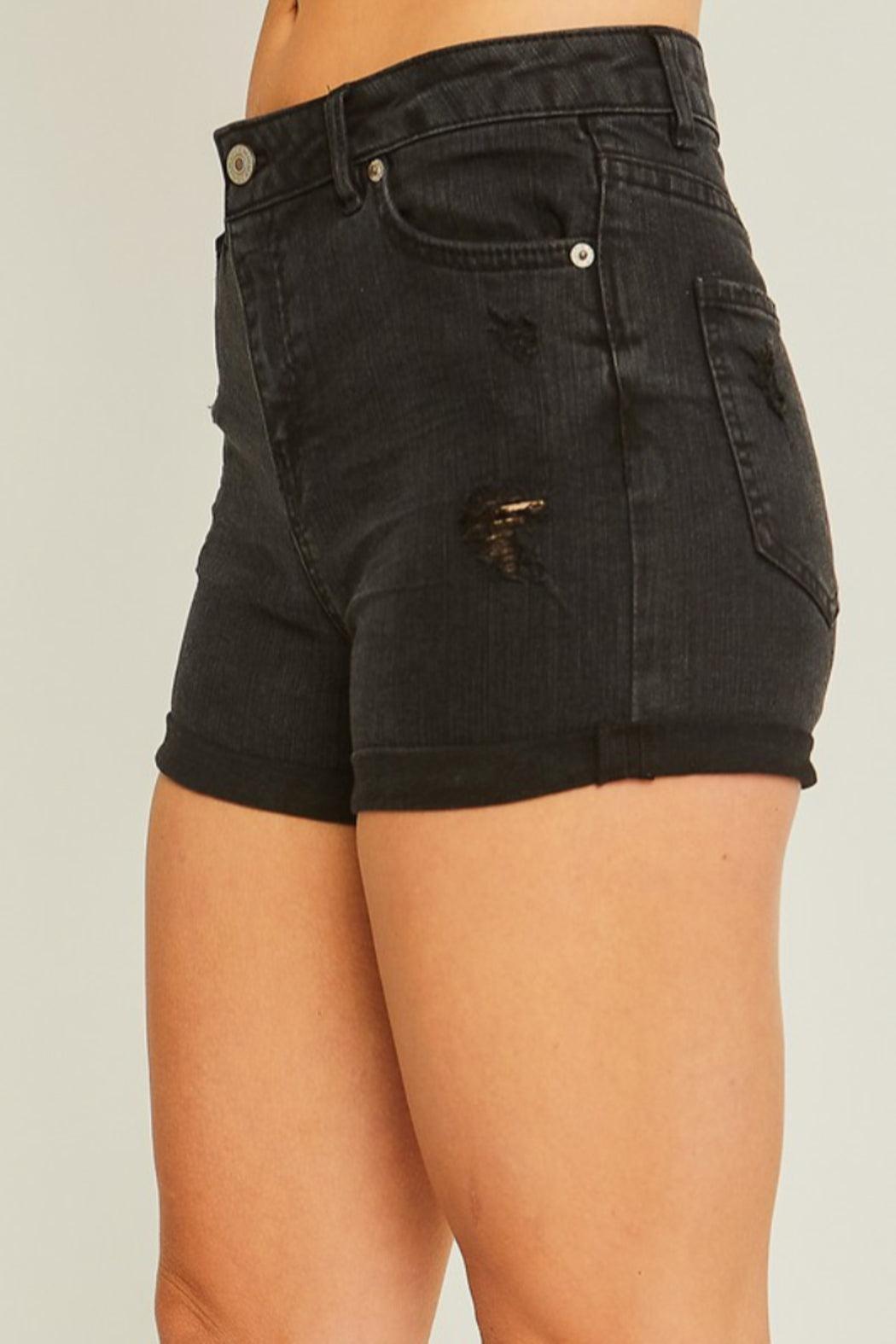 Mid Rise Cuffed Shorts Product Image