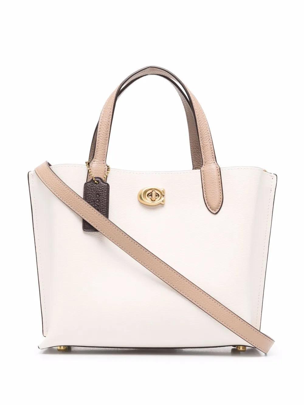 COACH Willow Tote 24 In Colorblock In Nude Product Image