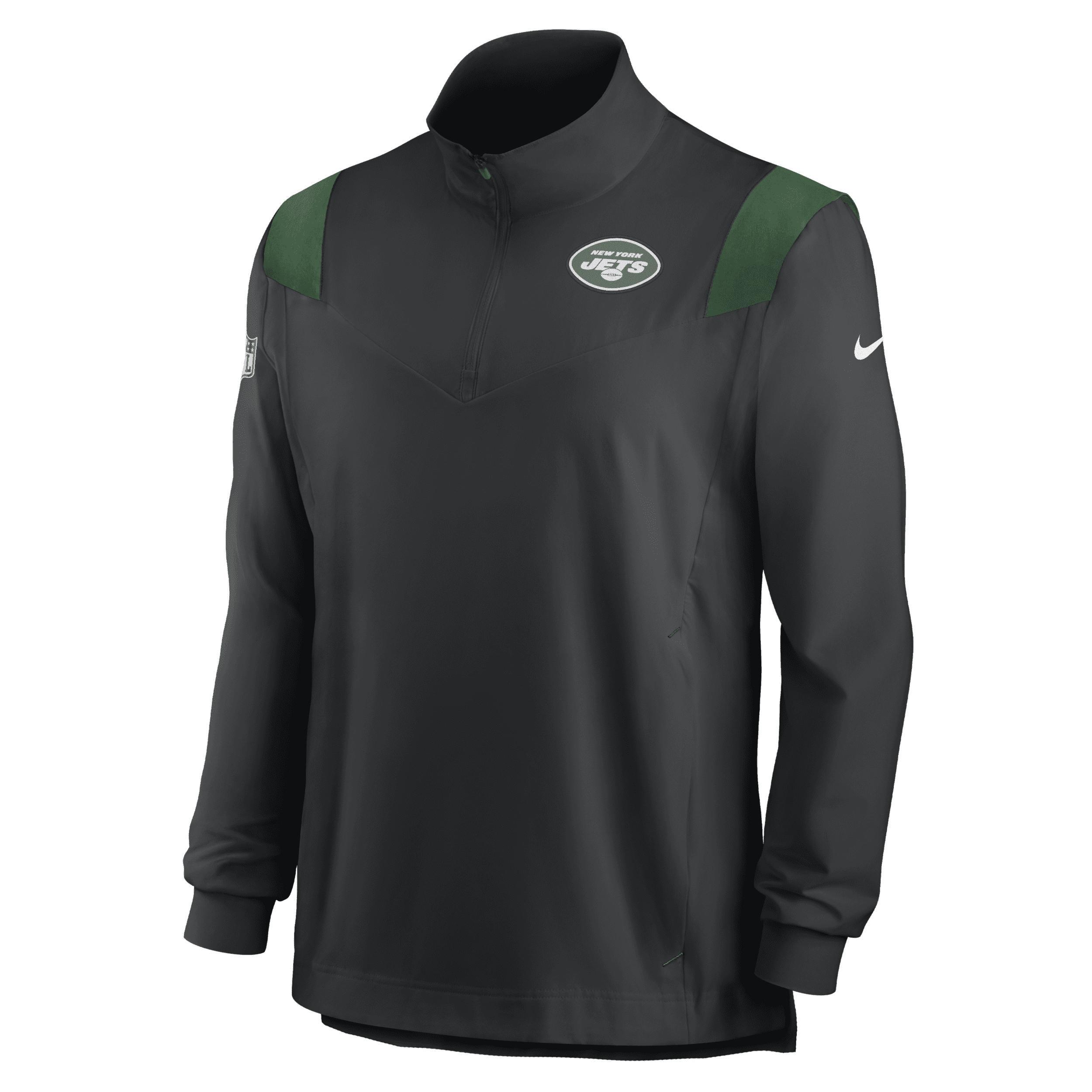 NIKE Navy Chicago Bears Sideline Coach Chevron Lockup Quarter-zip Long Sleeve Top Product Image