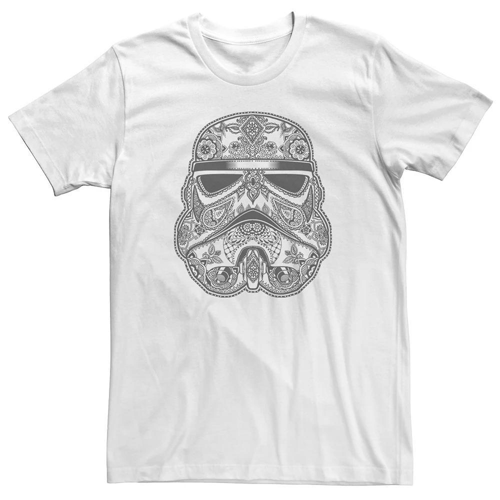 Men's Star Wars Stormtrooper Artsy Henna Helmet Design Tee,  Product Image