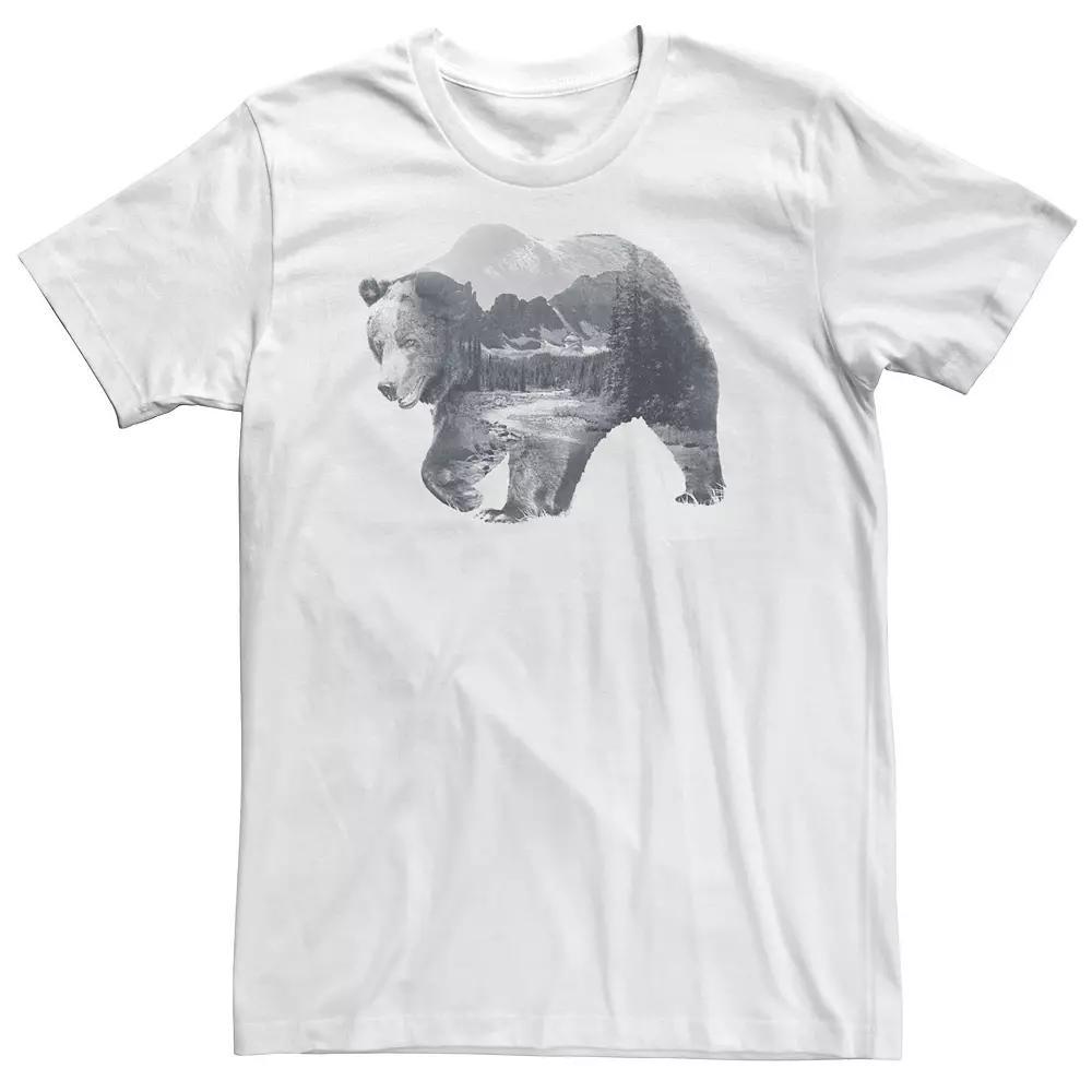 Big & Tall Bear Landscape Fill Tee, Men's,  Product Image