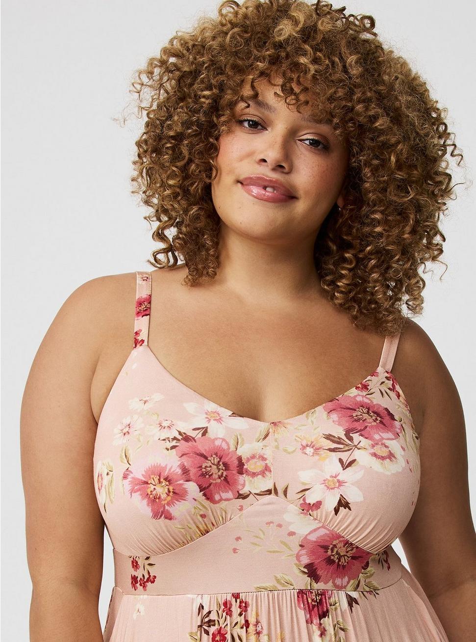 Maxi V-Neck Tiered Dress Product Image