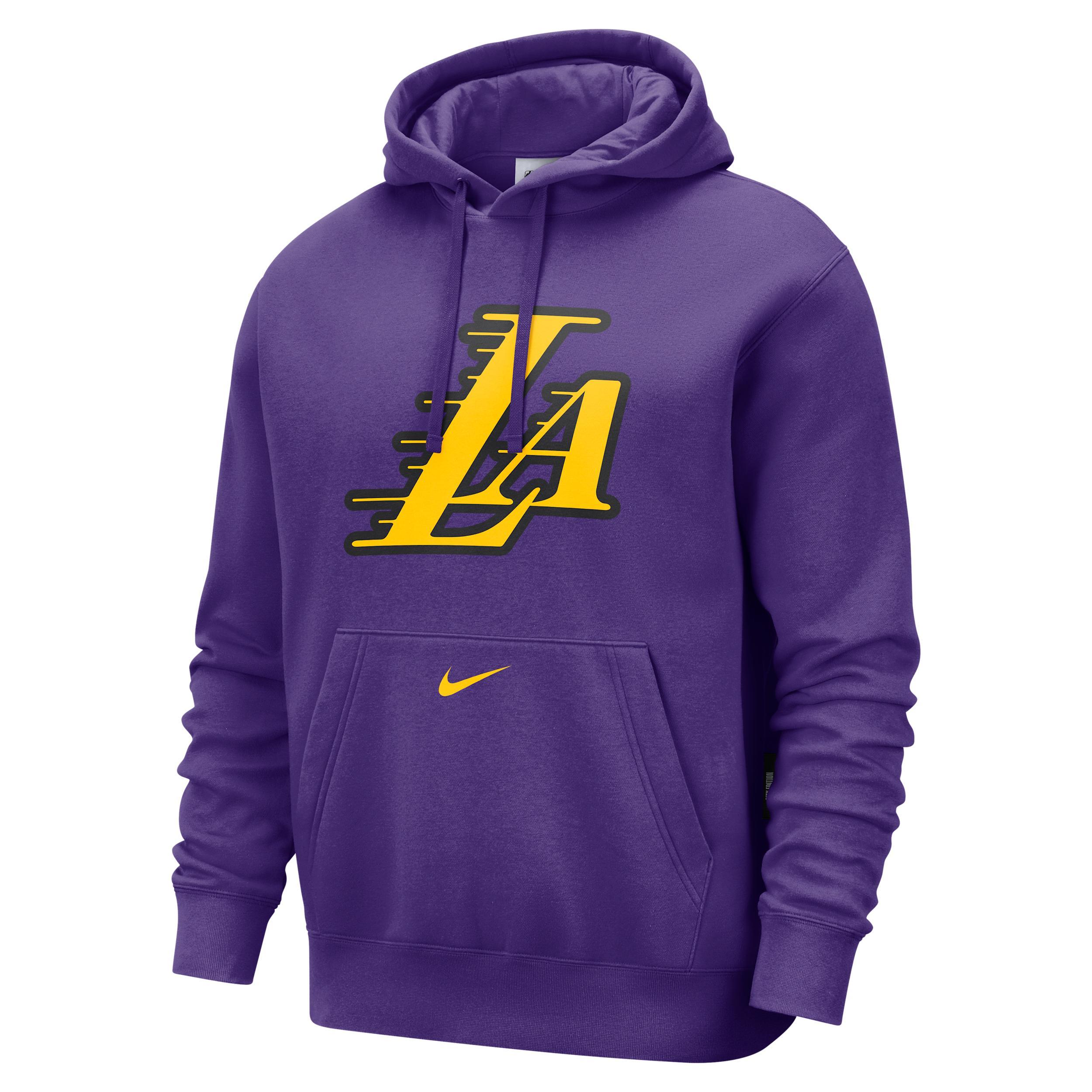 Los Angeles Lakers Club City Edition Nike Men's NBA Fleece Pullover Hoodie Product Image