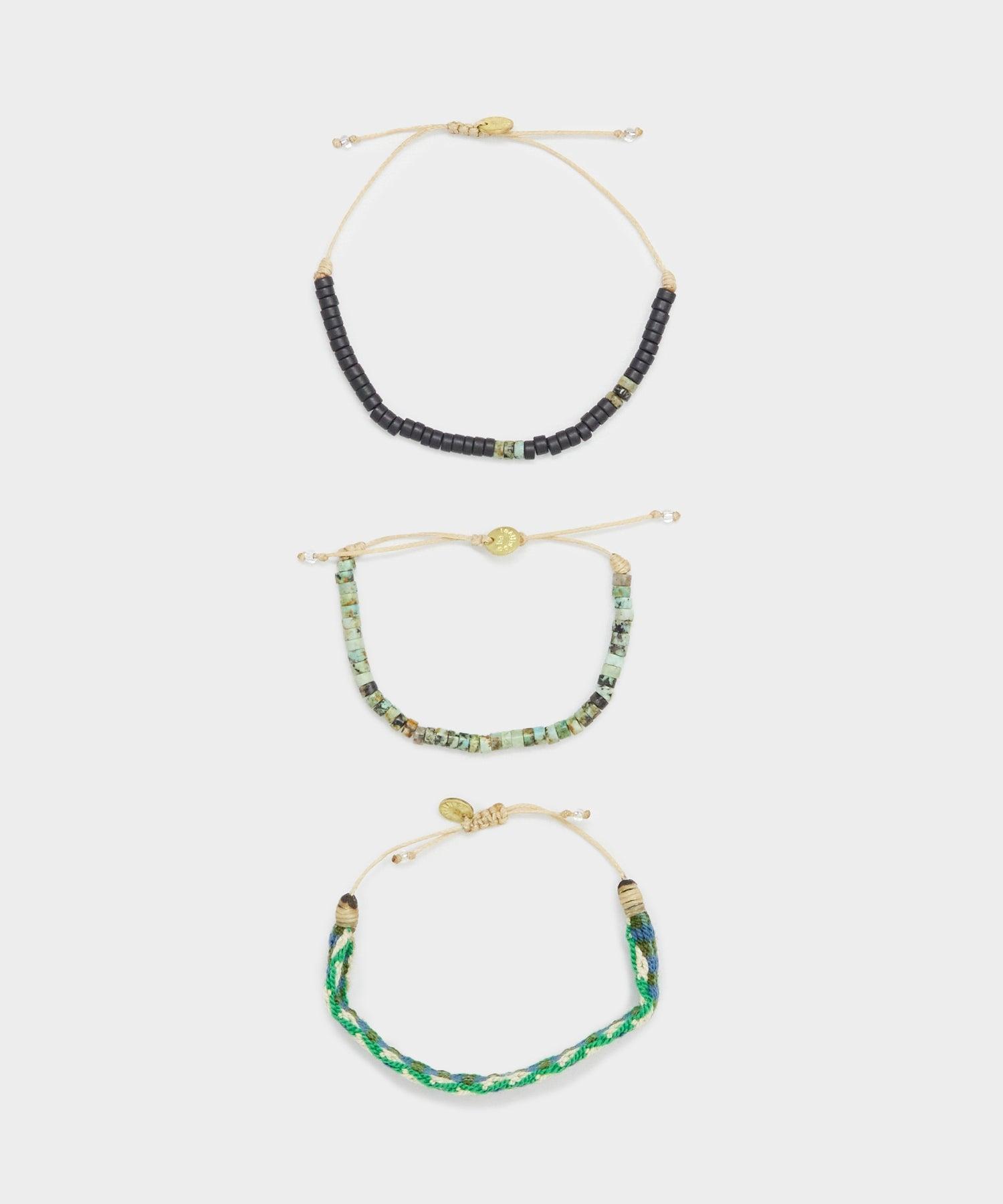 Guanbana Bracelet Set in Jade Green Product Image