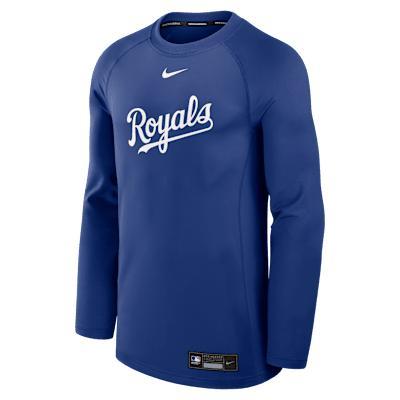 Kansas City Royals Authentic Collection Game Time Men's Nike Dri-FIT MLB Pullover Crew Product Image