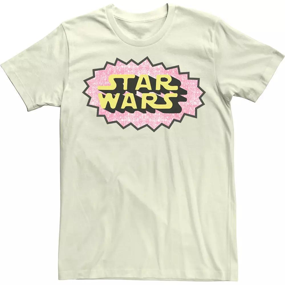 Men's Star Wars Cute Cartoon Logo Tee, Size: XXL, Natural Product Image