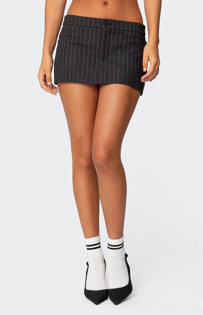 Edikted Women's Tiffany Pinstripe Mini Skort Product Image