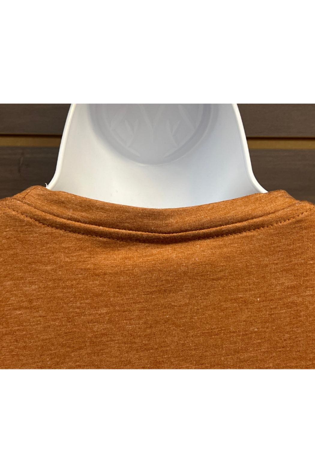 Leopard Print Bow Pumpkin Print T-Shirt Product Image