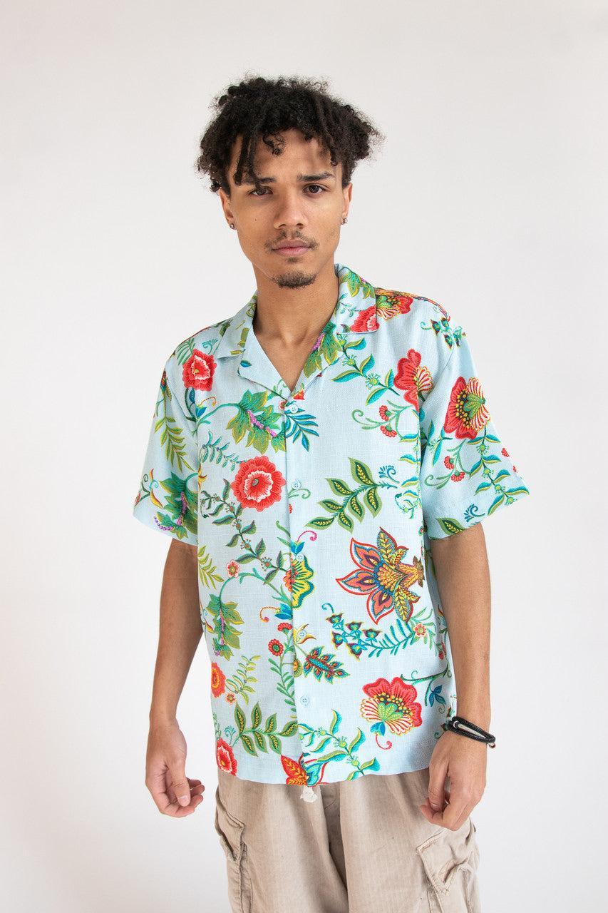 Paisley Floral Tapestry Button Up Shirt Product Image