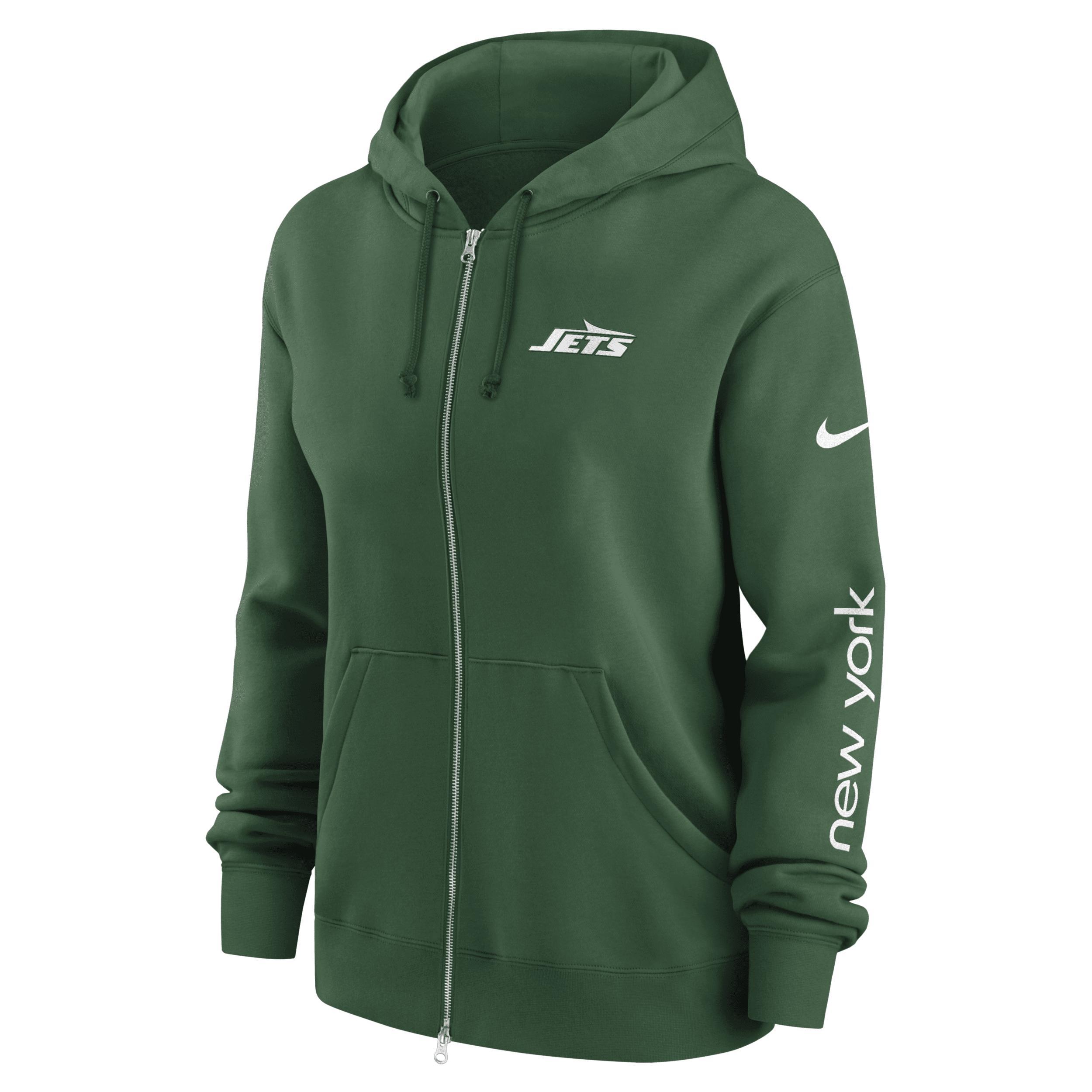 Women's Nike Green New York Jets Phoenix Hoodie Full-Zip Sweatshirt, Size: Medium Product Image