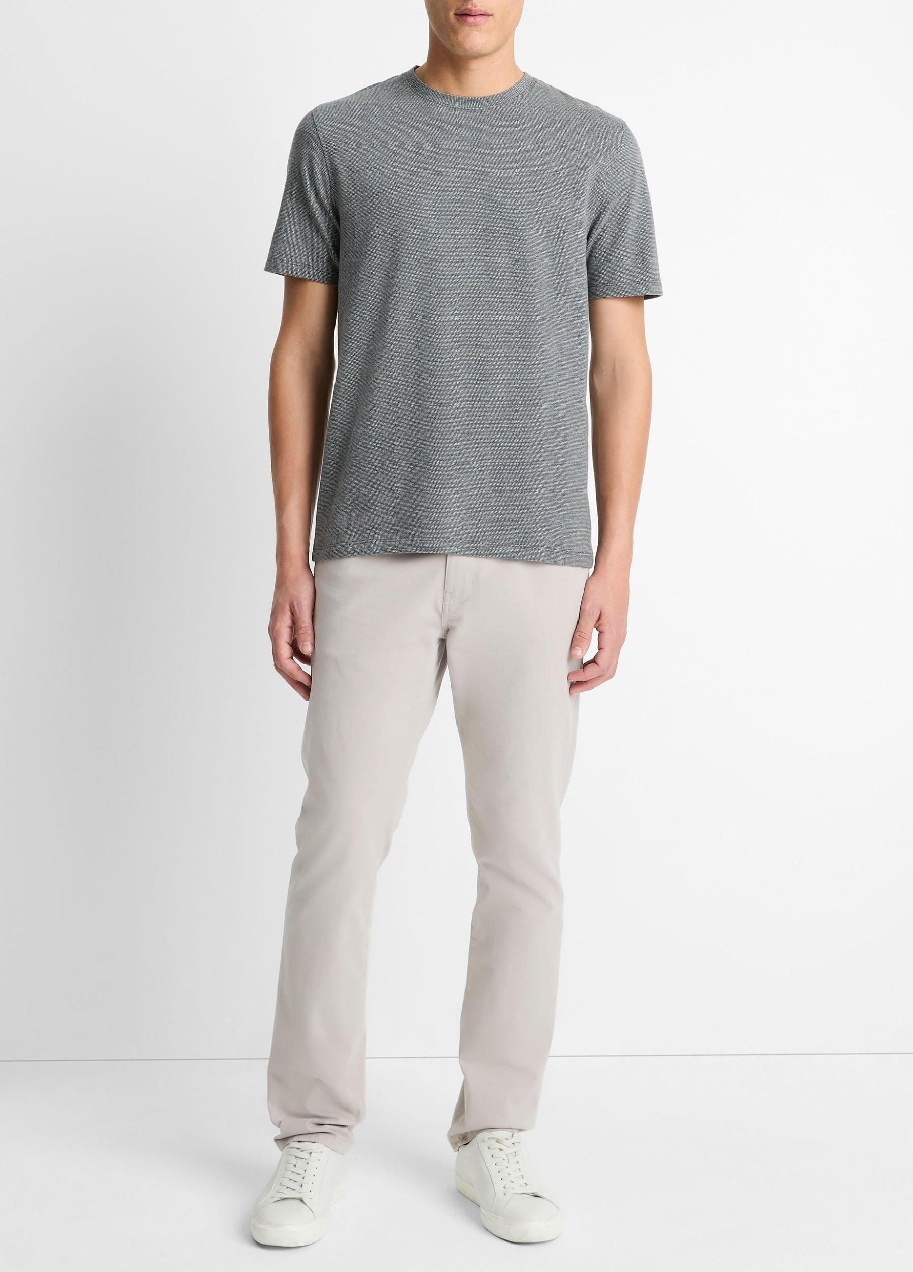 Birdseye Jacquard Pima Cotton T-Shirt Product Image
