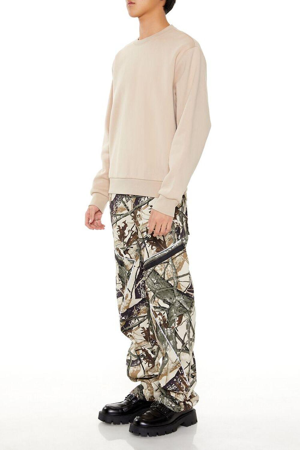 Leaf Print Slim-Fit Pants | Forever 21 Product Image