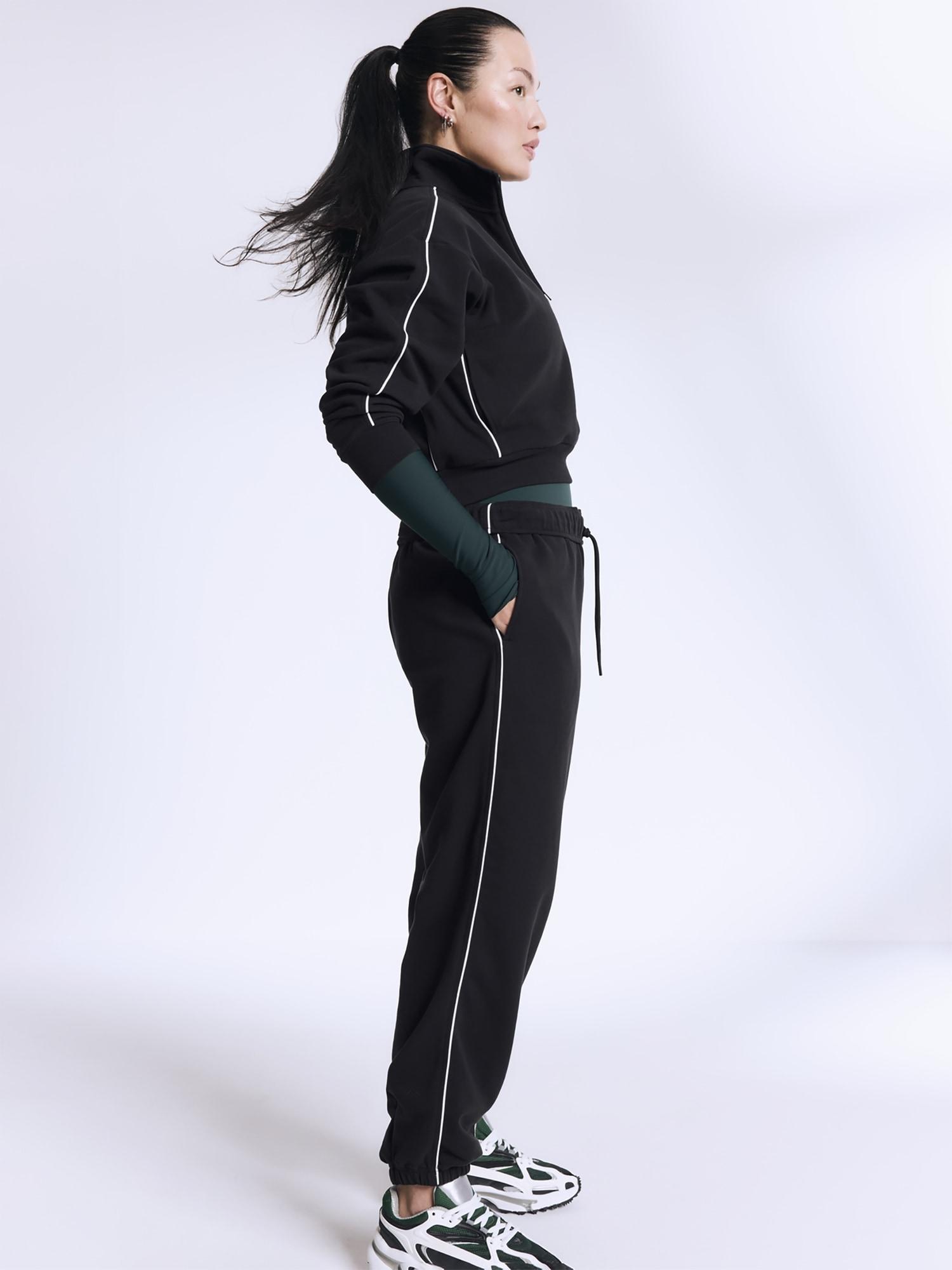 Forever Fleece 1/2 Zip High Hip Piping Sweatshirt Product Image