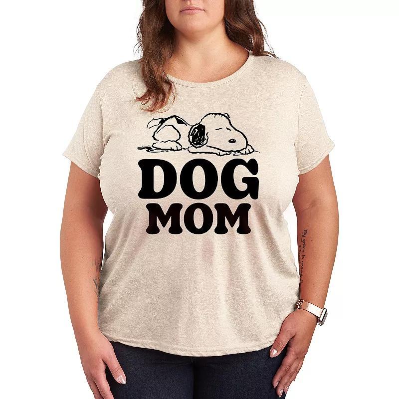 Plus Peanuts Snoopy Dog Mom Graphic Tee, Womens Product Image