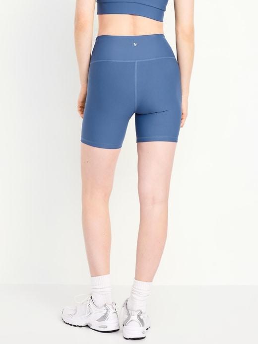 High-Waisted PowerSoft Biker Shorts -- 6-inch inseam Product Image