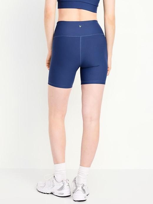 High-Waisted PowerSoft Biker Shorts -- 6-inch inseam Product Image