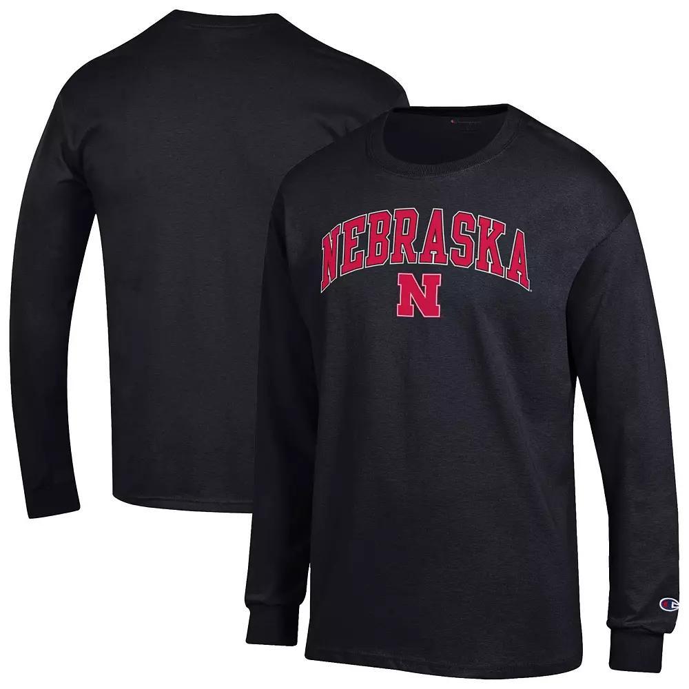 Men's Champion Black Oklahoma Sooners Basic Arch Long Sleeve T-Shirt,  Product Image
