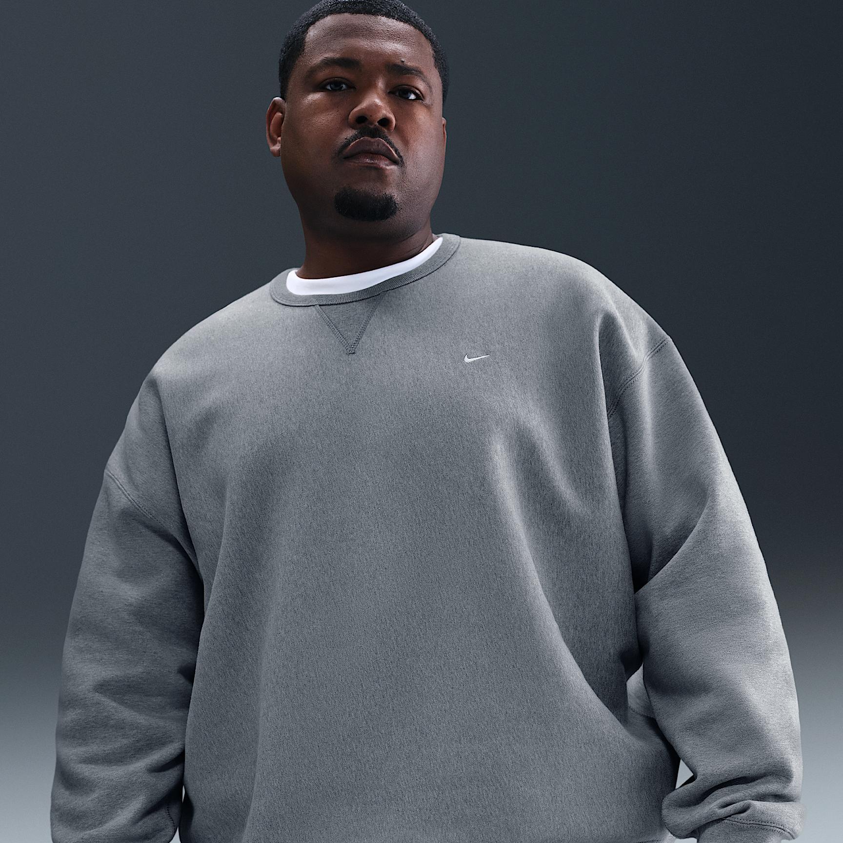 Nike Mens Solo Swoosh Fleece Crew | HV1086-063 Product Image