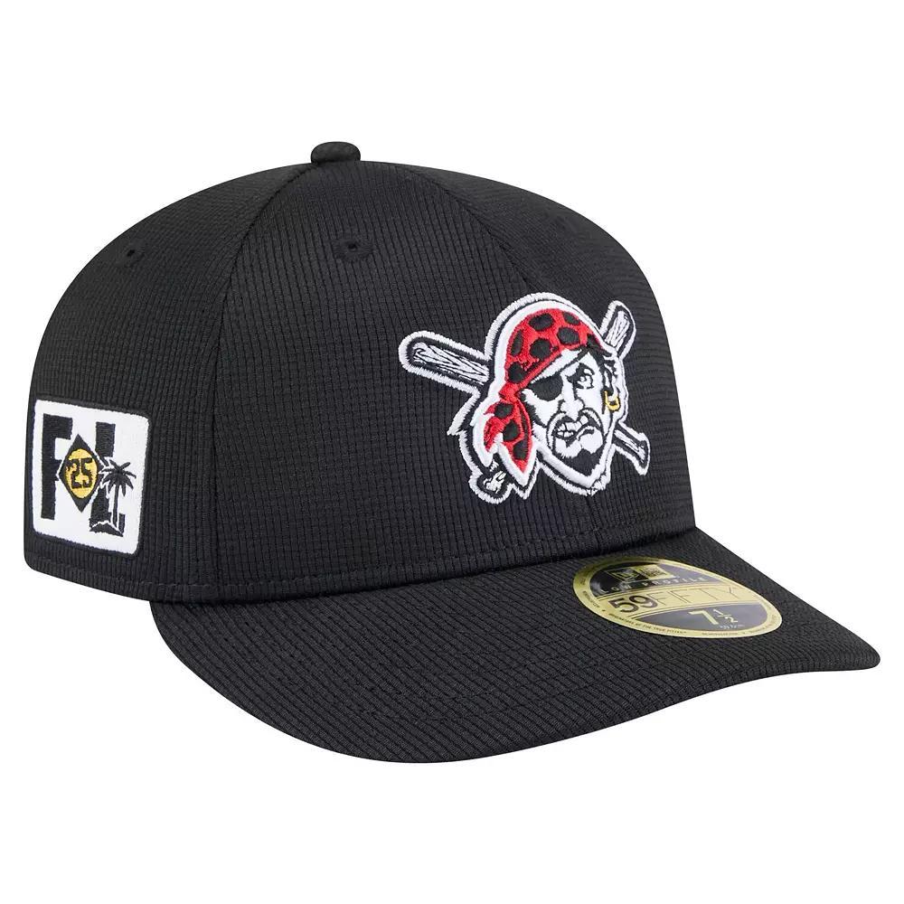 Men's New Era  Black Pittsburgh Pirates 2025 Spring Training Low Profile 59FIFTY Fitted Hat, Size: 7 1/4 Product Image