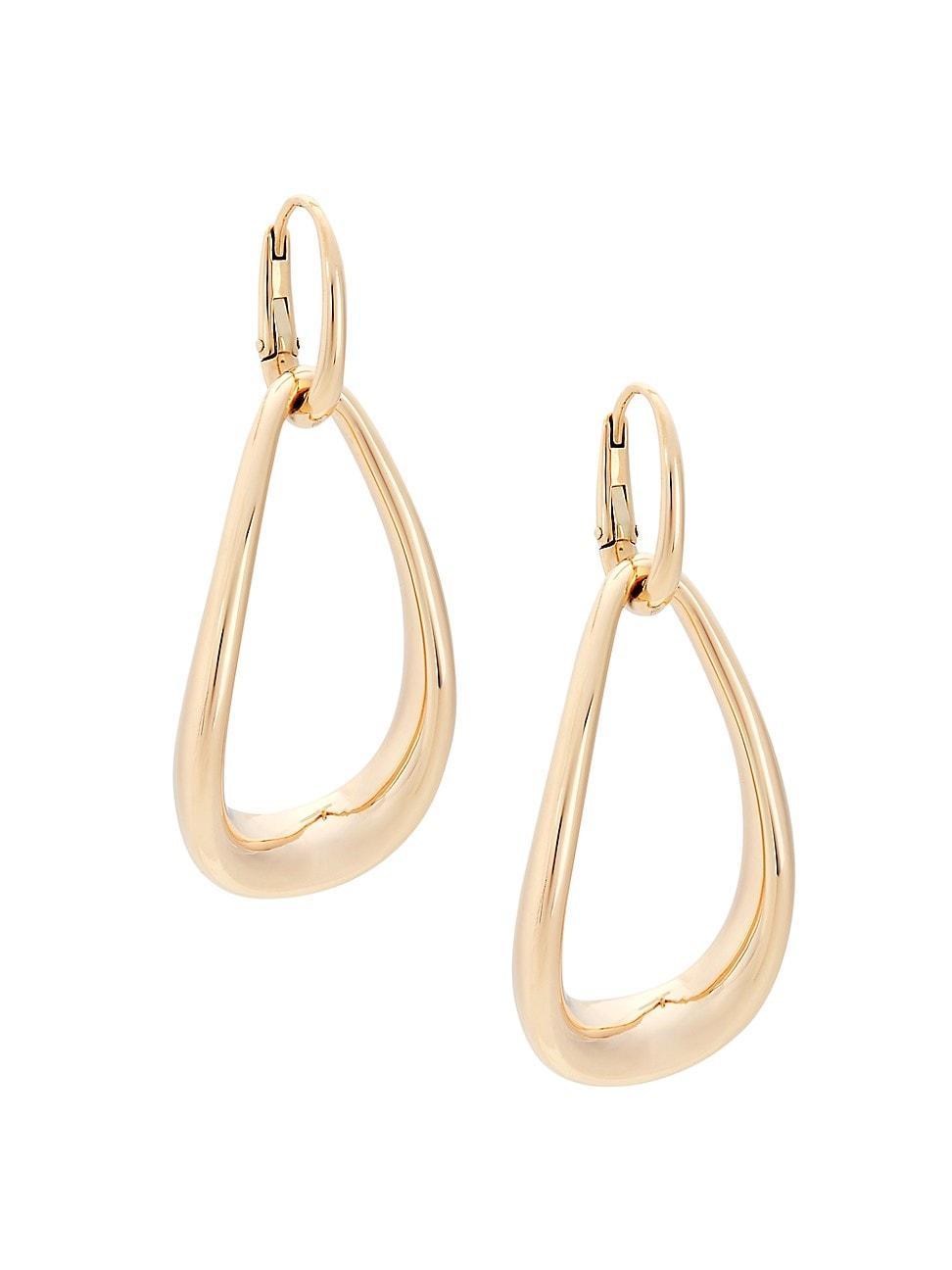 Womens Fantina 18K Rose Gold Ellipse Double-Drop Earrings Product Image