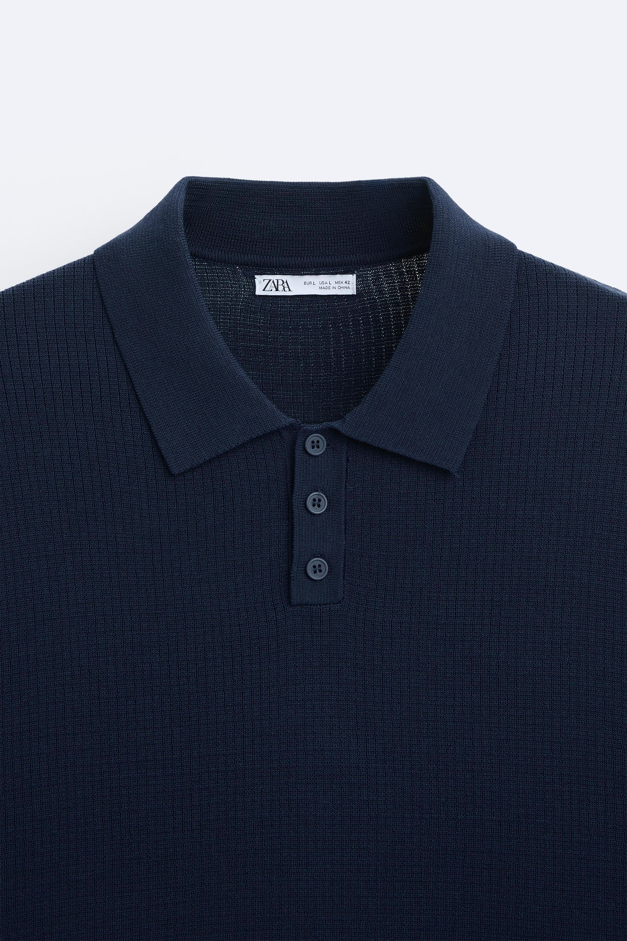 COTTON - SILK BLEND KNIT POLO Product Image