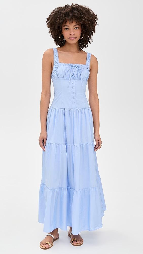 Moon River Sleeveless Corset Top Maxi Dress | Shopbop Product Image