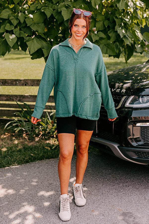 Better Than classic Sweatshirt In Hunter Green Product Image