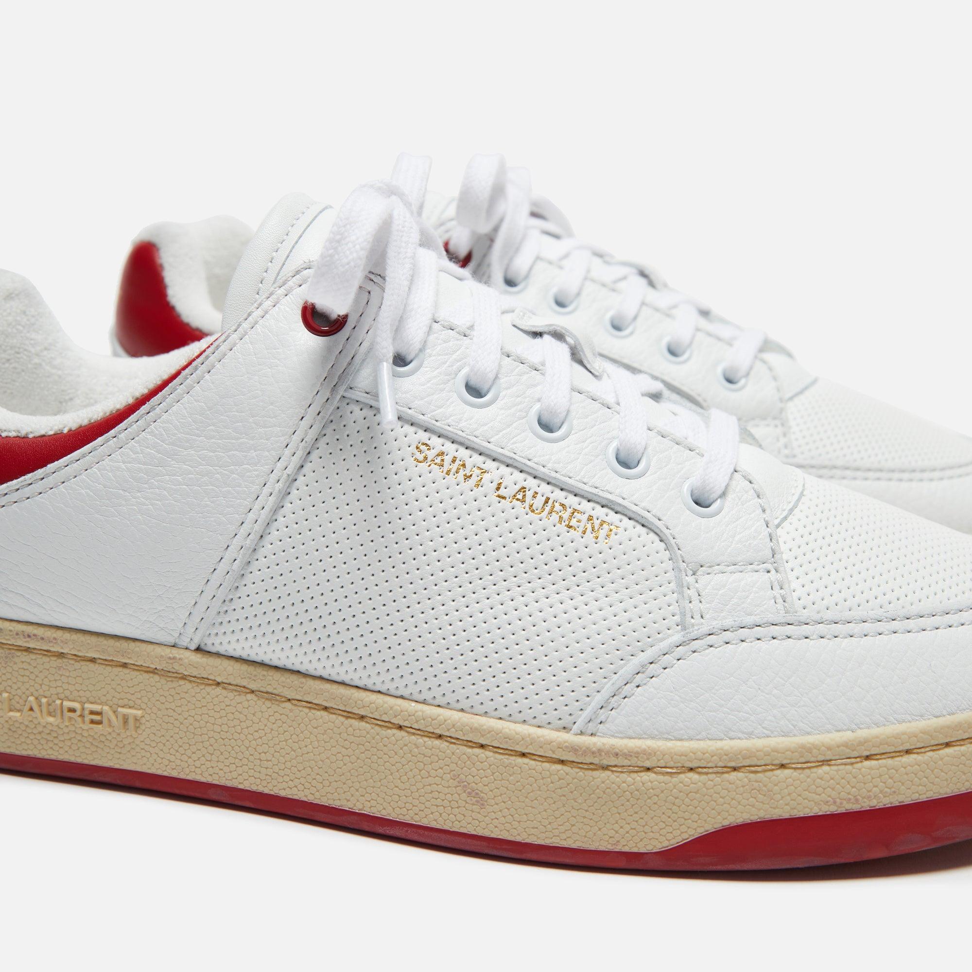 Saint Laurent SL/61 Sneakers - White / Vintage Red Male Product Image