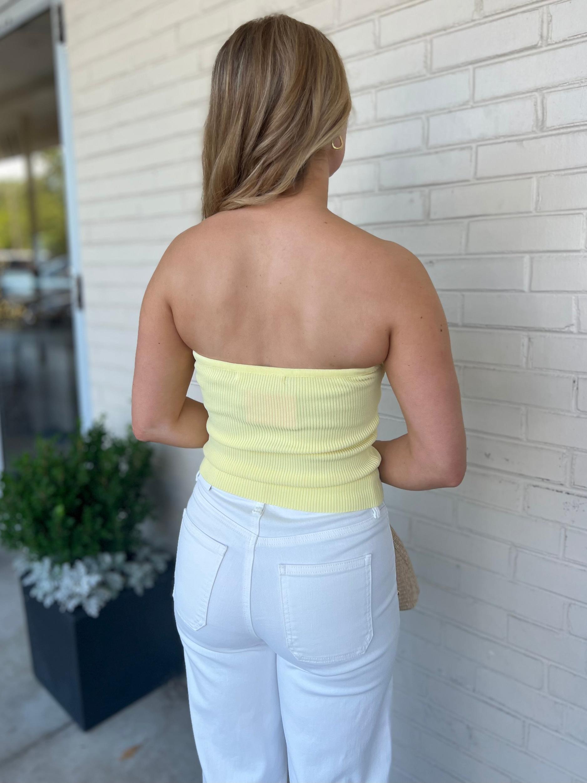 Laken Strapless Knit Top Product Image