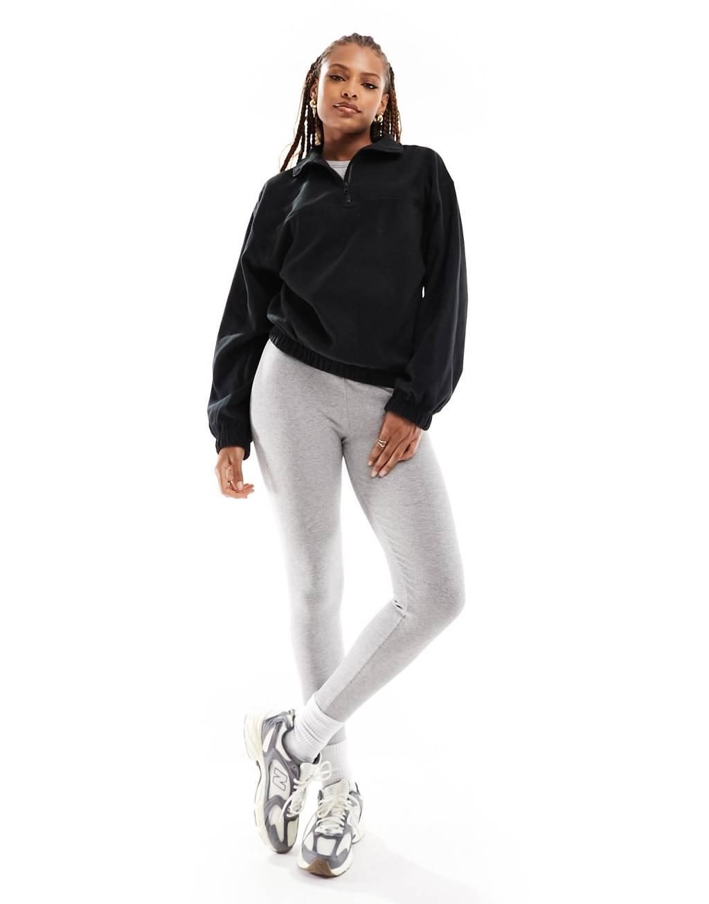 ASOS DESIGN half zip fleece Product Image