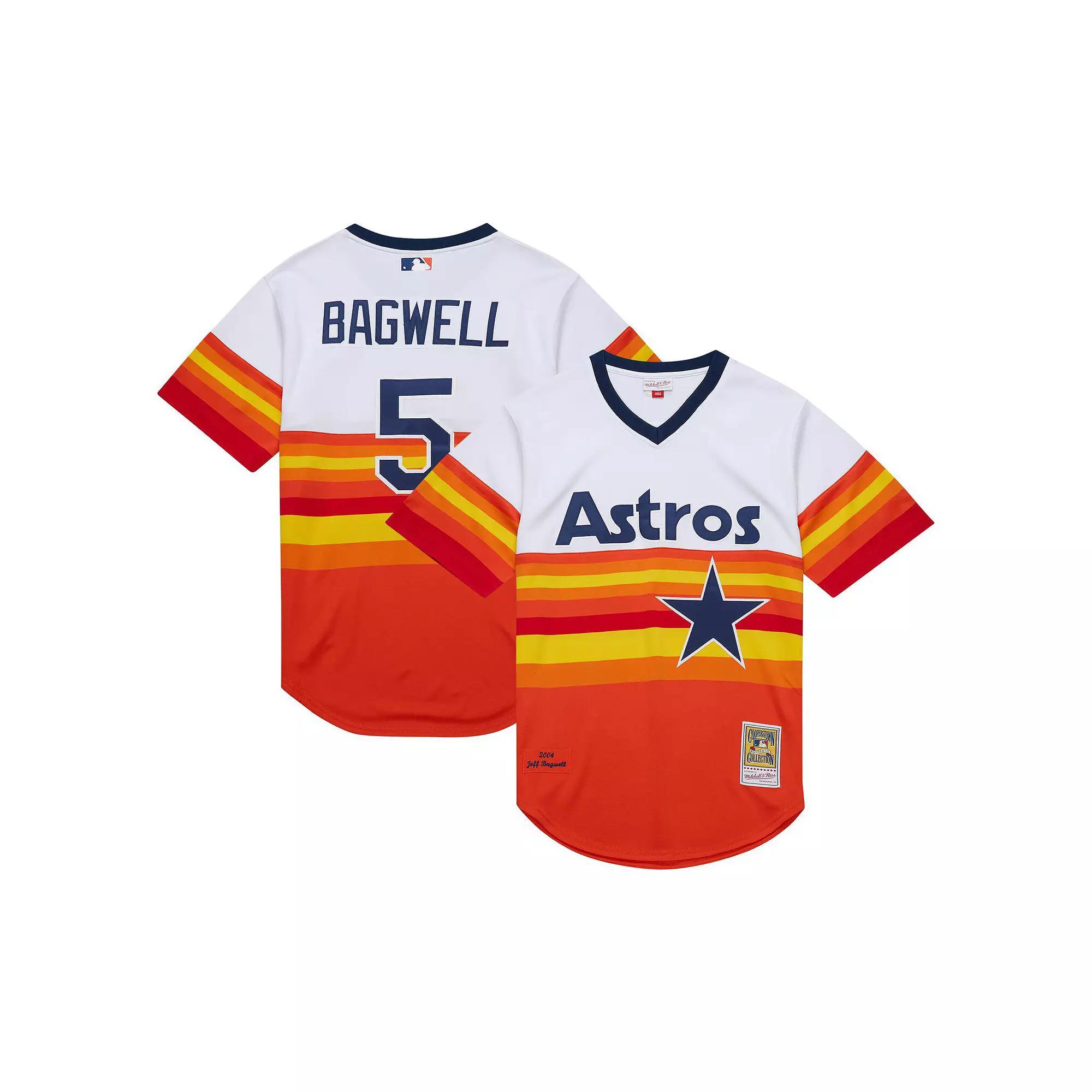Men's Mitchell & Ness Jeff Bagwell White Houston Astros 2004 Cooperstown Collection Authentic Throwback Jersey,  Product Image