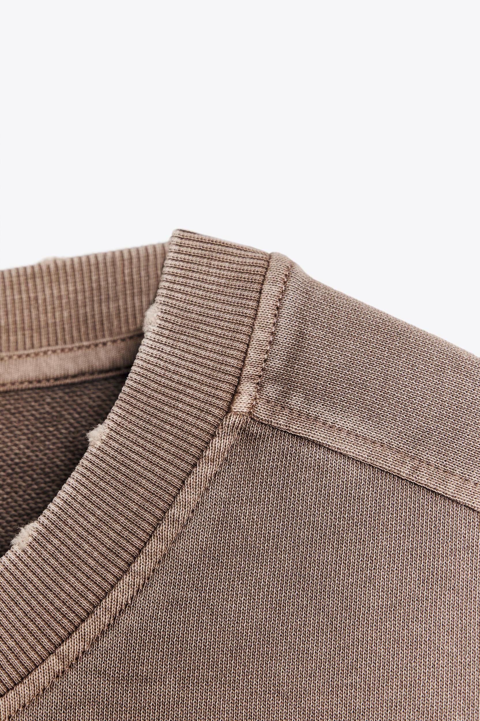 WASHED EFFECT FLEECE SHORTS Product Image