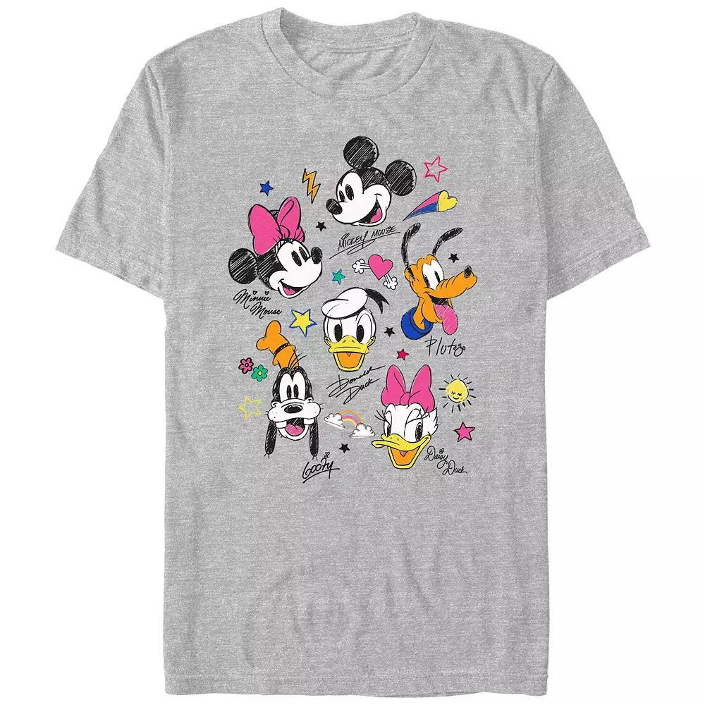 Disney's Mickey Mouse And Friends Doodles Juniors' Graphic Tee, Women's,  Product Image