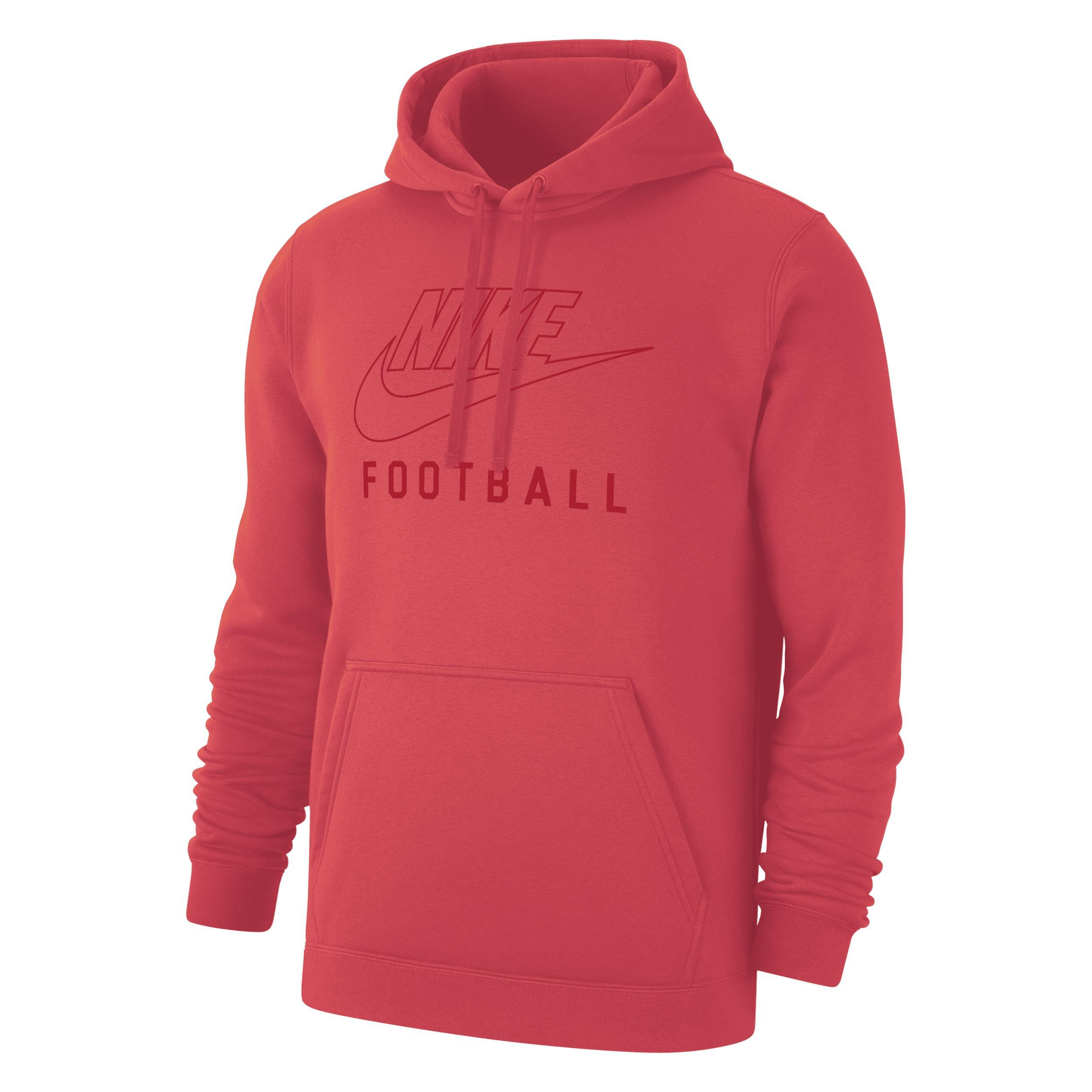 Nike Men's Swoosh Club Fleece Football Pullover Hoodie Product Image