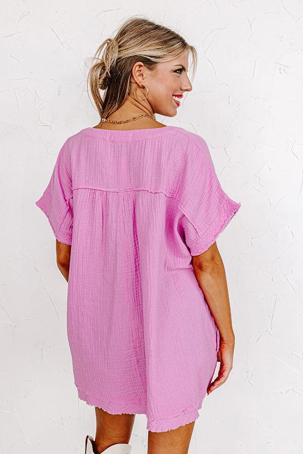 Beyond Lovely Shift Top In Violet Product Image